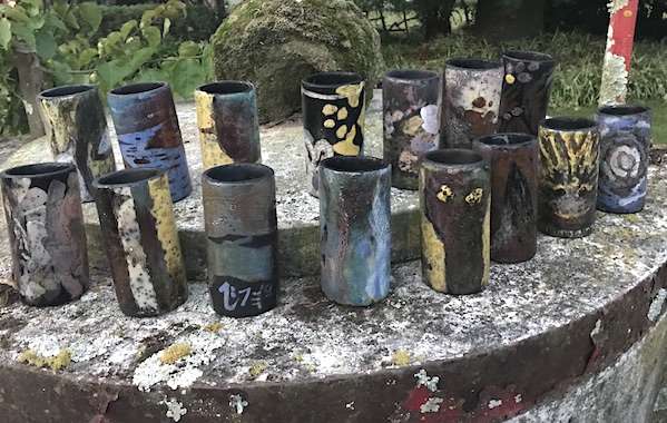 Totems realizados en cerámica